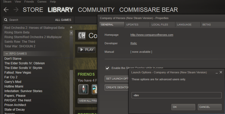 company of heroes cheat mod