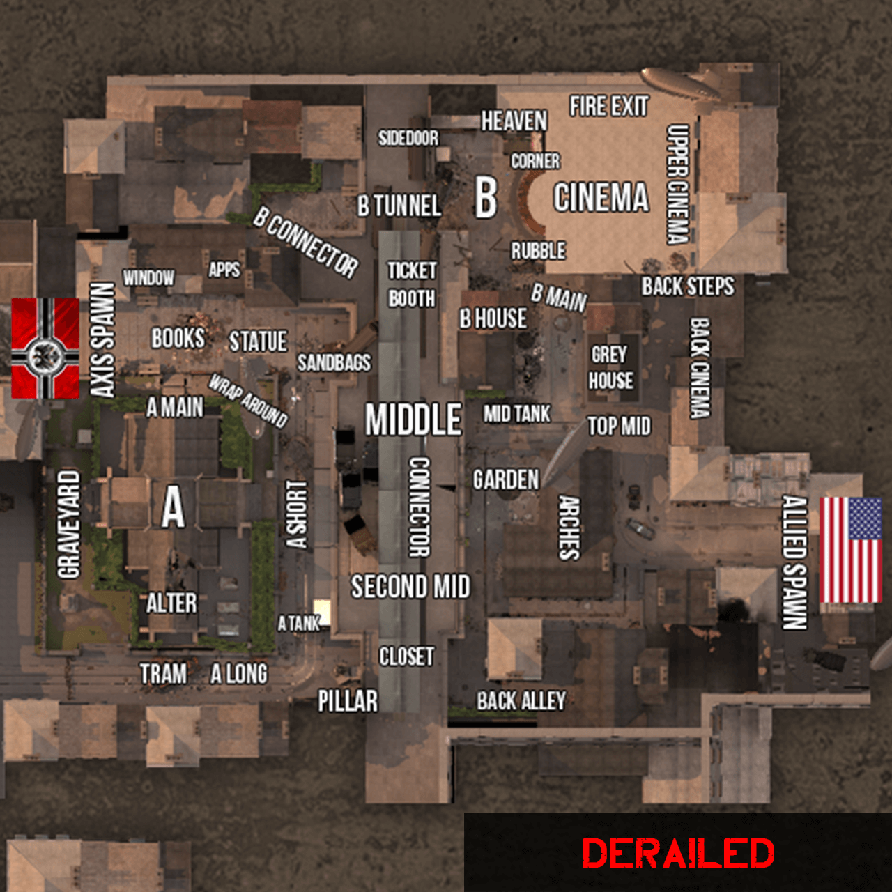 BATTALION 1944 - Competitive Map Callouts