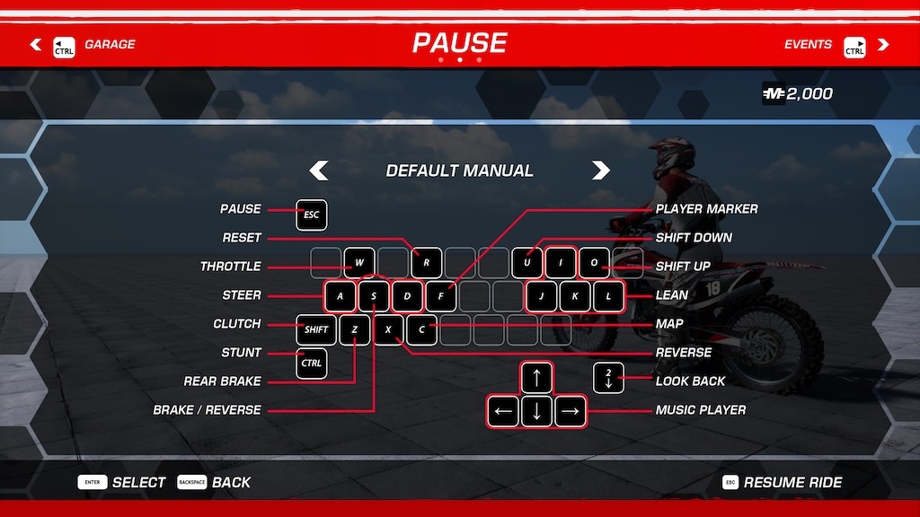 MX vs ATV All Out PC Keyboard Controls MX vs ATV All Out PC Keyboard Controls