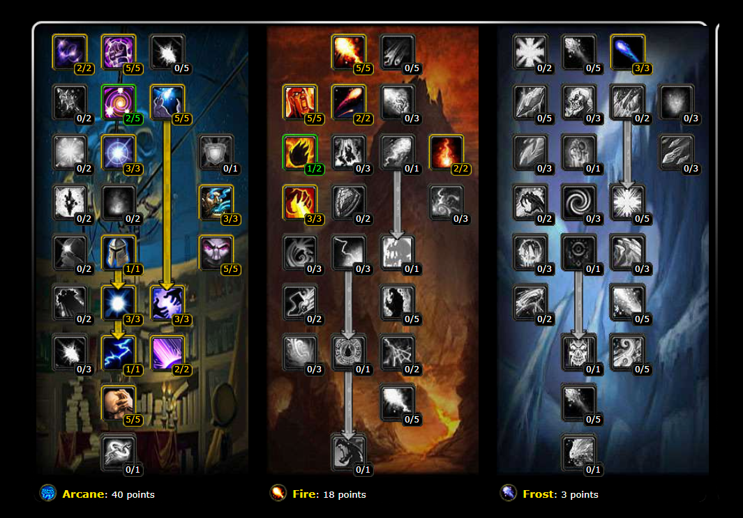 WoW Burning Crusade (TBC) Classic - Mage PvE DPS Spec, Builds, and Talents 44