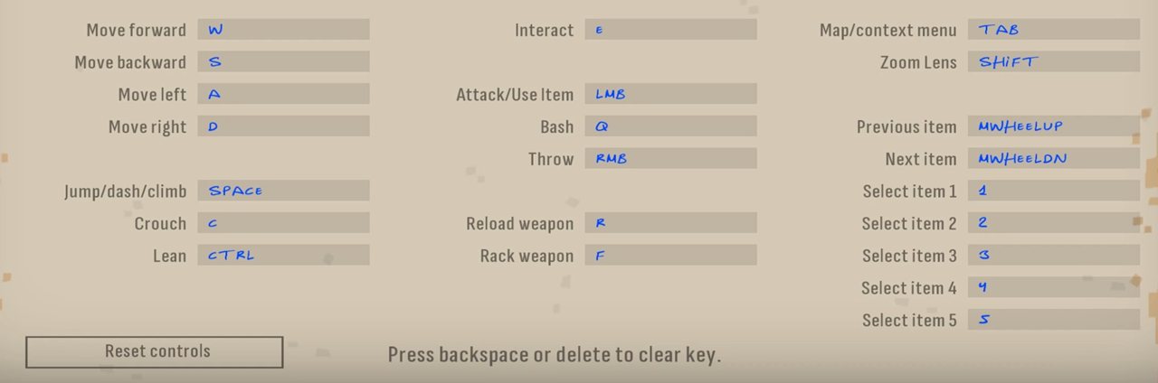 Controls for Skin Deep (PC and Xbox) Skin Deep: PC Keyboard Controls